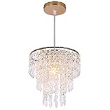 Kleine Gold-Kronleuchter Flush Mount Kronleuchter Deckenleuchten für Mädchen Schlafzimmer Modern...