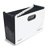 Rapesco 1624 SupaFile Plus 13-Teiliger Fächermappe, Übergröße für Akten und Ordner, A4+, Weiß...