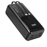 Outdoor Camping großer Kapazität Power Bank 60000mAh 22.5W Powerbank PD USB C Schnellladefunktion...