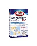 Abtei Magnesium 400 - Magnesiumtabletten hochdosiert - Tabletten zur Aktivierung und...