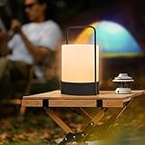 FUYO Akku Outdoor Lampe Kabelloses Dimmbar LED Tischleuchte mit Warmweiß RGB Farbwechsel Tragbare...