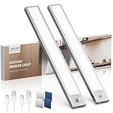 LROLTEF Schrankbeleuchtung Led Lampe mit Bewegungsmelder - 21cm 1500mAh Unterbauleuchte Küche Licht...