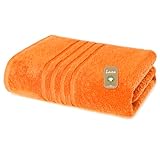 Lavea Handtuch, Orange, 50 x 100 cm Premium Frotteeserie Bali | GOTS Zertifiziert, 100% Bio...
