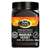 Pure Gold Manuka-Honig 525+ 500 g, Honig aus Neuseeland, im Kunststoffbehälter, MBO-zertifiziert...