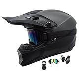 Motorradhelm Herren, Motocross Helm Dirt Bike Fullface MTB Motorradhelm, Jugend...