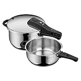 WMF Perfect One Pot Schnellkochtopf Induktion Set 2-teilig, Dampfkochtopf 4,5l +...