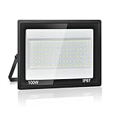 LED Strahler Außen 100W,IP67 Wasserdicht LED Fluter,119 LEDs,10000LM Superhell Außenstrahler,Led...