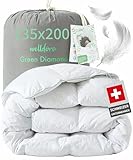 Welldora Komfort Bettdecke 135x200 | 100% Extraweiche Federn & Daunen |...