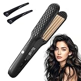 KUWUNG kreppeisen für die haare, Keramik Crepe Eisen Haare, Kreppeisen Haare mit 4 Temperaturstufen...