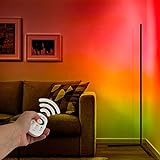 INNOVATE® LED Stehlampe dimmbar mit Fernbedienung – 22W RGB Ecklampe Wohnzimmer – 1,4m Minimal...