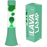 Fisura - Grüne Lava Lampe. Lava Lampe von 30 cm mit Basis und transparentem Flüssigkeit....