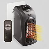 LIVINGTON Handy Heater 370 Watt mit Fernbedienung | Keramik Heizlüfter | Mini-Steckdosen-Heizer |...