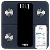Vitafit Personenwaage Körperfettwaage mit APP 182kg, Professionelle Fabrik SEIT 2001, Waage...