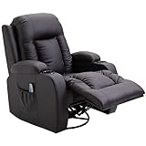 HOMCOM Massagesessel Fernsehsessel Relaxsessel TV Sessel Wärmefunktion Wippenfunktion mit...