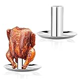 Hähnchenbräter, Hähnchenhalter aus Edelstahl, Bierdose für Hähnchengrill, Zerlegbarer...