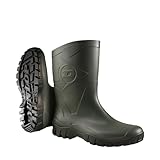 Dunlop Sports Herren Dunlop Dee Arbeitsgummistiefel, Grün Green Black, 44 EU