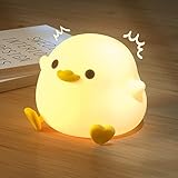 UNEEDE LED Nachtlicht Kinder,Nachtlicht süße Tiere, DoDo Duck Kawaii Silikon Stilllicht Kinder...
