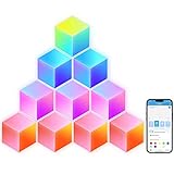 Govee Glide 3D LED Hexa Light Panels, WiFi RGBIC Dreidimensional Hexagon Lichtpanels Wandleuchten...