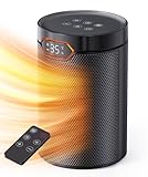 QEXREED Heizlüfter, 1500W, PTC Heizlüfter Energiesparend mit ECO Modus, 4 Heizmodi, Breeze Modus,...