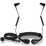 Retevis Zwei-Wege-Funkhörer Halsmikrofon Headset Binaurale Kopfhörer...
