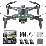 HYTOBP S166 Drohne mit Kamera 4K Erwachsene, GPS Drone mit 3 Kameras/Akkus, FPV...