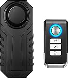 Fahrrad Alarm, 113dB Diebstahlsicherung Alarm Mit Fernbedienung, Vibration Motion Sensor Wasserdicht...
