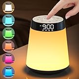 Lichtwecker Sonnenaufgang Wecker Bluetooth -Lautsprecher mit Lichter, mehrfarbige, dimmbare...