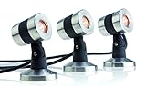 OASE 50508 LunAqua Maxi LED Set 3 - Unterwasserbeleuchtung und Gartenbeleuchtung mit warmweißen...
