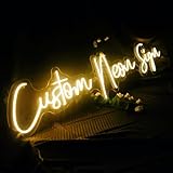 NEONAPM Neon Schild Personalisiert, LED Leuchtreklame Anpassbar für Bar, Hochzeit, Geburtstag,...