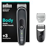 Braun Bodygroomer Series 5, Elektrischer Körperrasierer Herren mit 3 Zubehörteile, Kabelloser...