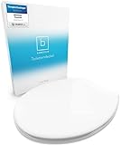 Benkstein® Premium Toilettendeckel antibakteriell oval weiß - Duroplast Klodeckel mit...