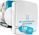 MEISTERBAU [Das Original - Badlüfter mit Lichtschalter-Aktivierung [Made in Europe] - Leiser...