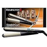 Remington Glätteisen Sleek & Curl (abgerundetes Design -ideal zum Glätten & Stylen von Locken und...