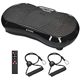 Navaris Vibrationsplatte Ganzkörper Sportgerät - Vibration Shaper Platte Fitness Training Bauch...