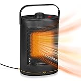 VENNERLI 1500W Keramik Heizlüfter und Ventilator,Tragbar Elektroheizung für Räume bis...