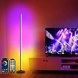 OUTON LED Stehlampe, RGBICW Stehlampe Dimmbar, App-Steuerung, Musik Synchronisierung, 300+...