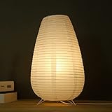 RUYI Reispapier Lampe, Papierlampe Tischlampe Lampenschirm, Modern Design Reispapier Licht mit E14...