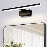 Homefire LED Spiegelleuchte Bad 30CM - 6W Spiegellampe Badezimmer Schwarz Badleuchte Wand...