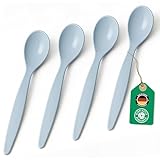Bio Löffel 4er Set – 14 cm Mehrweglöffel Eierlöffel BPA-frei, spülmaschinengeeignet &...