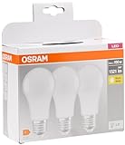 Osram LED Base Classic A Lampe, in Kolbenform mit E27-Sockel, nicht dimmbar, Ersetzt 100 Watt, Matt,...