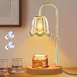 Philorn Kerzenwärmer Lampe mit Dimmer, Timer und 2 Glühbirnen, Flower Candle Lamp...