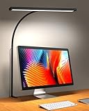 iFalarila 10W Schreibtischlampe Dimmbar - 160 LED Super Helle Klemmleuchte mit USB-Adapter | 3...