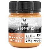 Steens Manuka Honey - MGO 515+ - 225 g rein roher 100% zertifizierter UMF 15+ Manuka Honig -...