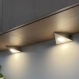 Loevschall Emerald Kit Unterbauleuchte Küche LED 230V, 3er-Kit, Dreieckige LED-Lampe für...