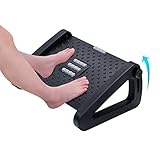 Verstellbarer Fußhocker für Schreibtisch, robust und ergonomisch, lindert Schmerzen und bietet...
