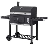 tepro Toronto XXL, Holzkohlegrill / Grillwagen, Grillfläche: ca. 71,5 x 46 cm,...