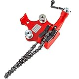 VEVOR Schraub-Kettenschraubstock für Rohre von 1/8 bis 5 Zoll, robuster Ketten-Rohrschraubstock mit...
