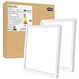 slochi (2 Stücke LED Deckenleuchte, 18W Ultra Dünn Deckenlampe Flach 22 * 2.1cm, 6500K Kaltesweiß...