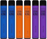 6 Stück - E Vape ohne Nlkotn - NIKOTINFREI - bis zu 600 Poffs | Verschiedene Sorten -...