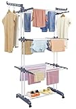 SIMPDIY Wäscheständer Wäschetrockner Turm, Turm-Wäscheständer mit 6 Klappbare Flügel und 2...